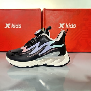 特步正品儿童女款秋冬季加绒保暖高颜值防滑运动棉鞋678414373799