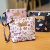 可爱卡通防水牛津布卫生巾卫生棉收纳包姨妈巾包化妆包零钱包手拎