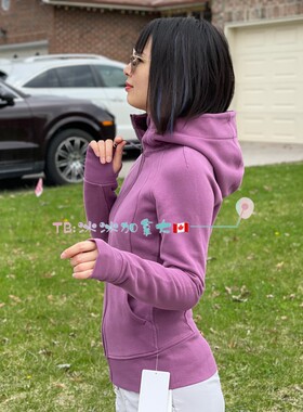 加拿大露露 Scuba Hoodie*Light Cotton女装带绒戴帽休闲外套