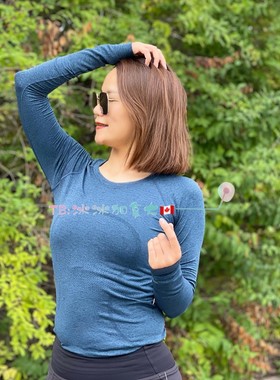 现货加拿大露露Swiftly TL Sleeve Crew经典2.0速干透气修型长袖