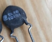 【全新】NTC热敏电阻 SL10 10101 直径10MM 100欧 1A 电子元器件