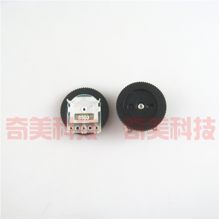【全新】唱戏机音量开关 单联3脚 B503 50K 拨盘电位器 齿轮 16*1