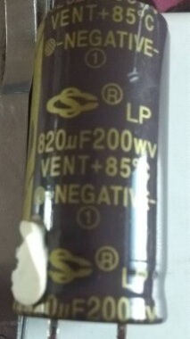 【拆机】电解电容 200V820UF 820UF 200V 直插2硬脚 电子元器件