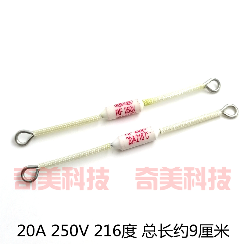 电饭煲压力锅陶瓷温度保险丝管过热熔断器RF216度 20A 250V 216℃