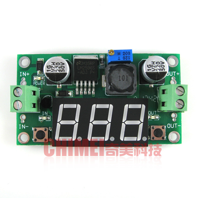 【全新】LM2596S 大功率降压模块 DC-DC可调稳压电源 带数字显示