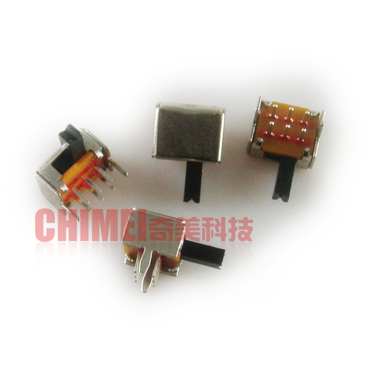 【全新】移动便携式DVD/EVD电源拨动开关 双排6脚 9X7MM 柄高5MM
