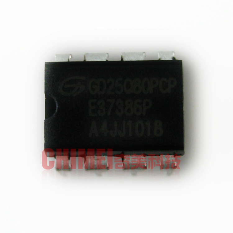 【原装拆机】GD25Q80PCP 25X80 25Q80 直插8脚 存储器 IC集成电路