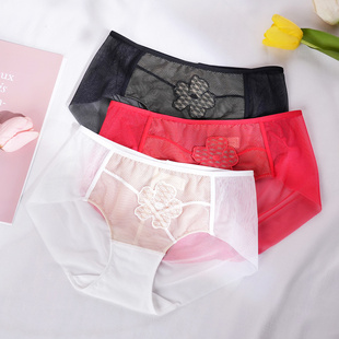 梧桐本色文胸微煦系列23101 WK23104 23102配套中低腰蕾丝刺绣内裤