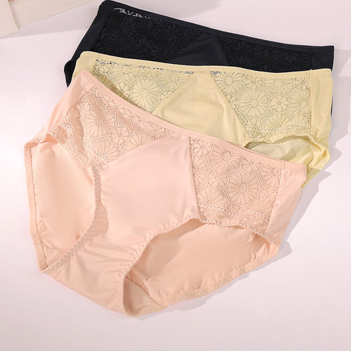 梧桐花开中低腰亲肤内裤23814