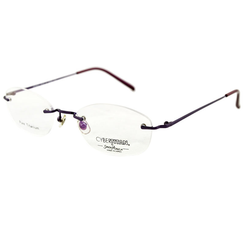 santa monica sm7513t圣曼尼加眼镜日本进口超轻纯钛圆框近视镜架