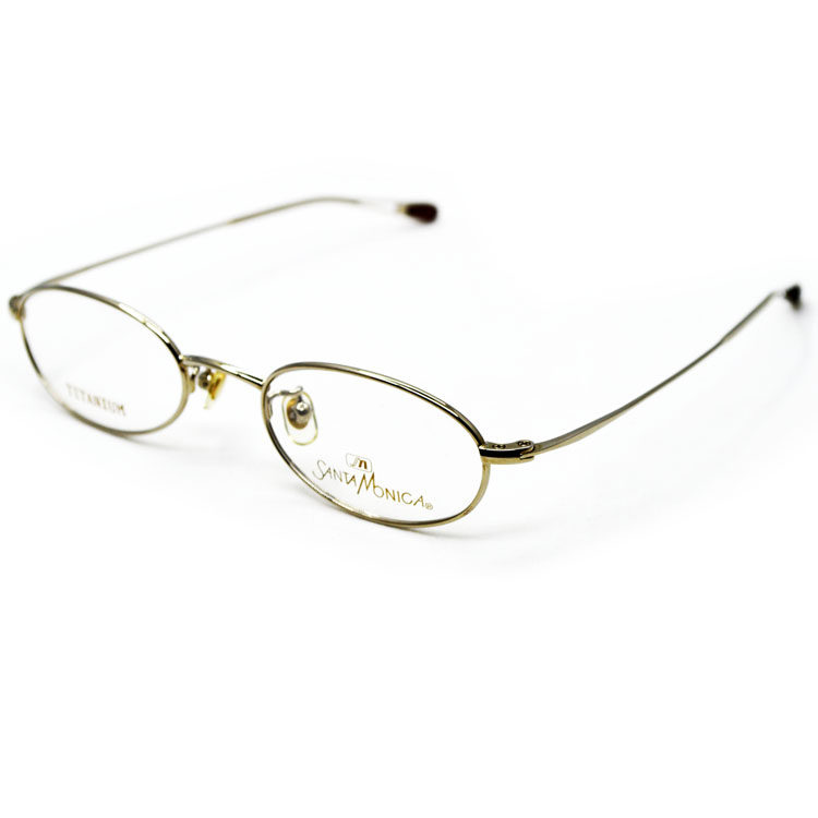 现货santa monica sm9901y日本圣曼尼加眼镜小框纯钛儿童近视镜框