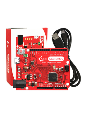 KEYES leonardo R3开发控制板适用arduino单片机学习送USB线 环保