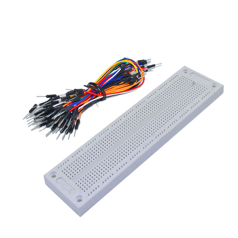 syb-120面包板洞洞板 65条面包板跳线连接线 diy套件电子实验制作