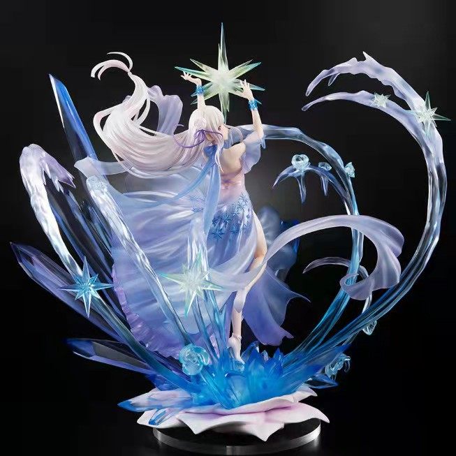 从零开始艾米莉亚爱蜜莉雅水晶礼服手办盲盒动漫礼物二次元雕像女