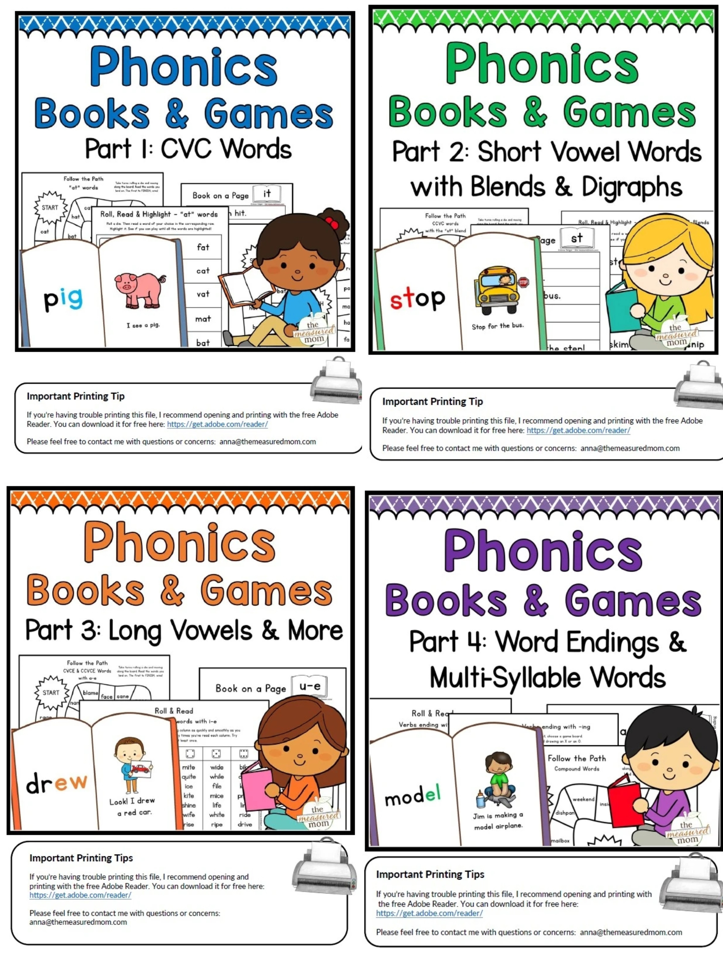 自然拼读互动书Phonics Books and Games用游戏玩法学拼读400页