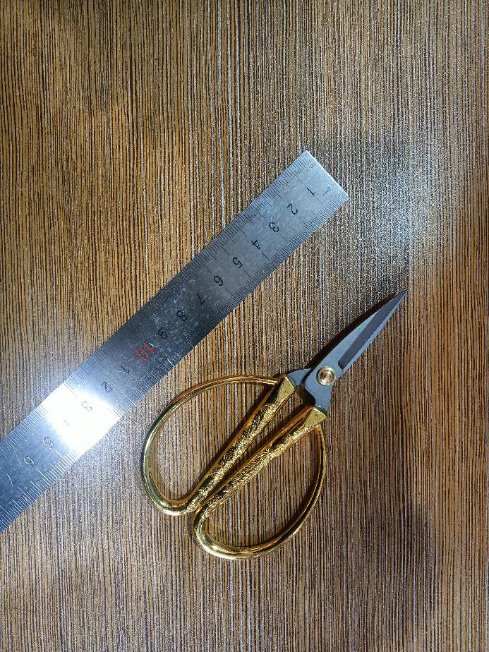 扬州三把刀15年老店正品汪吾铨4号中式剪刀家用剪刀针线剪不锈钢