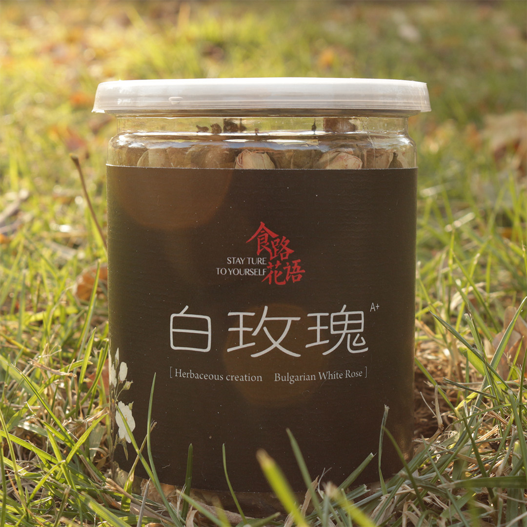 农产品保加利亚白玫瑰花兰州特产甘肃苦水玫瑰花100g罐装干玫瑰