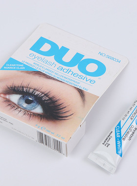美妆工具超粘假睫毛胶水DUO易卸妆防过敏双眼皮正常规格白