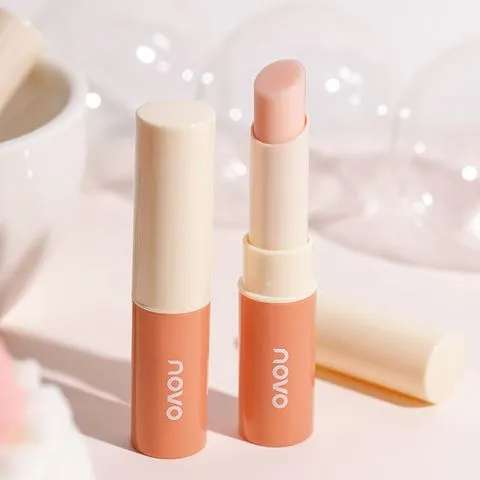 淡化唇纹持久滋润盈润口红唇膏NOVO素颜女润唇膏随心补水变色保湿