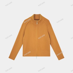 外套905 韩系拉链三角标针织开衫 小四粉丝专享