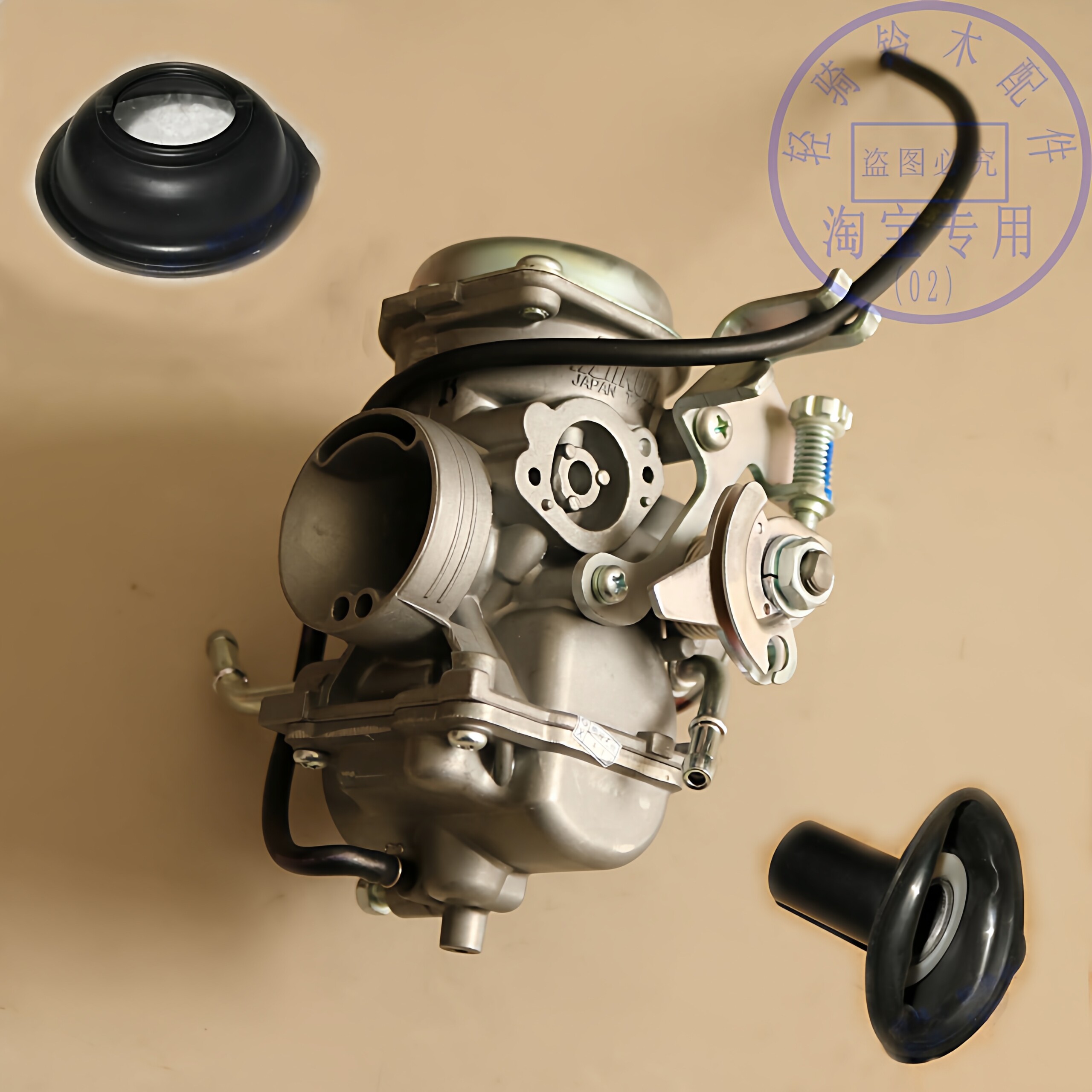 适用铃木骏龙GS125R真空膜骏威GSX125化油器QS125-3GHKL汽化器