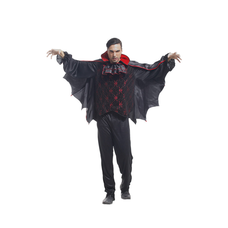 现货蝙蝠吸血鬼服装节日表演成人化装衣服M0038上衣/裤子/披风