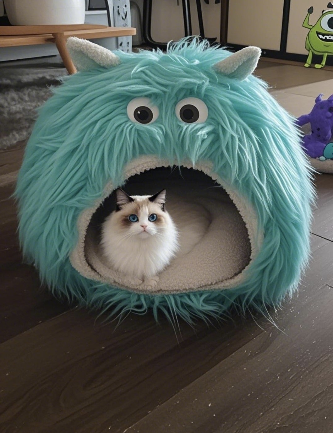 日式立体怪兽猫窝洞半封闭式蒙古帐篷猫咪狗窝四季通用可爱宠物窝,宠物/宠物食品及用品,猫窝/屋/帐篷/沙发,淘宝优惠券,粉丝福利购,淘宝优惠卷