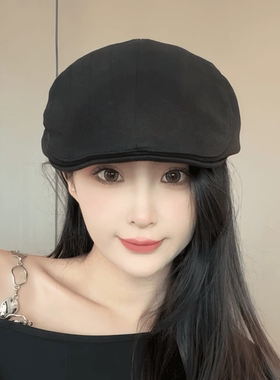 鸭舌帽反戴显脸小网红黑色时尚