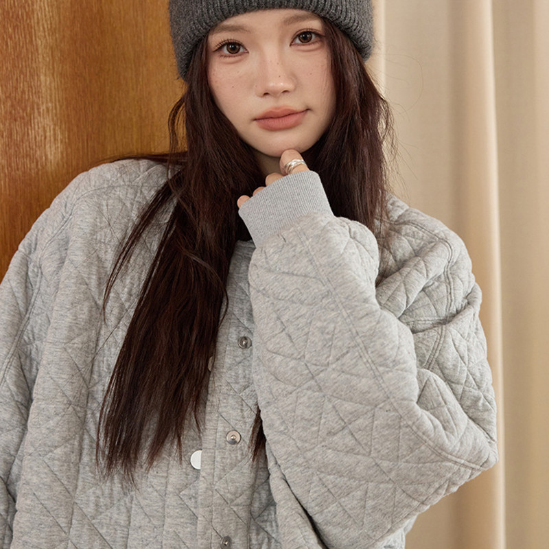 大码棒球棉服女士胖mm秋冬季新款