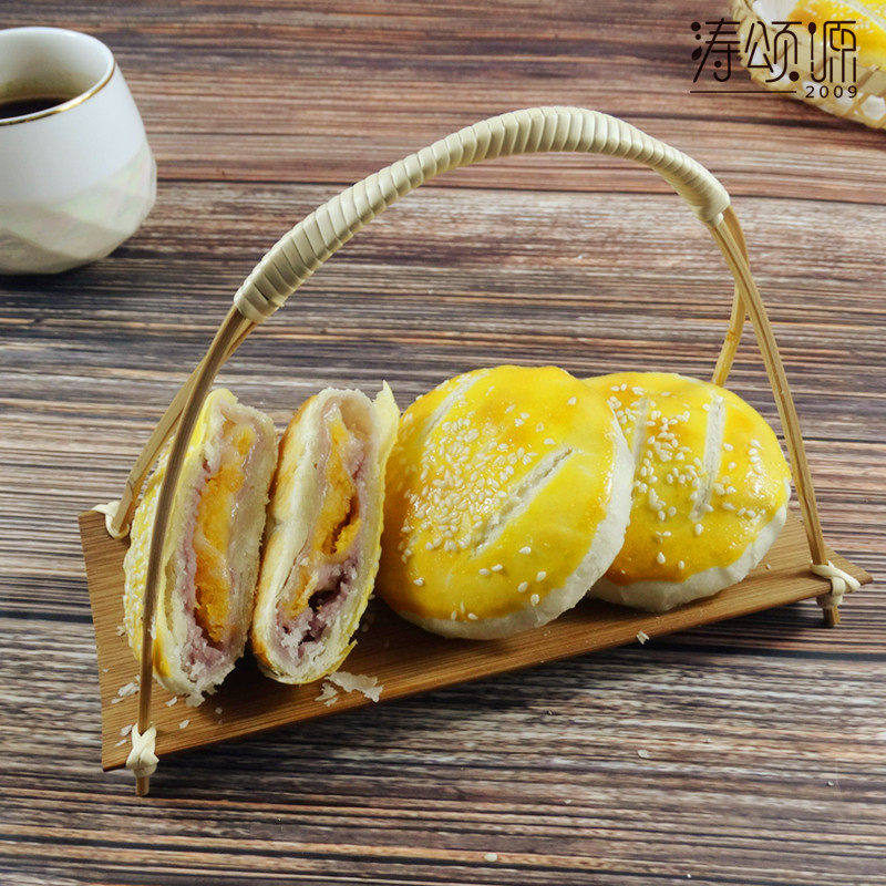 涛之无蔗糖素饼苏轼月饼蛋黄酥饼香芋黑芝麻肉松零食下午茶点