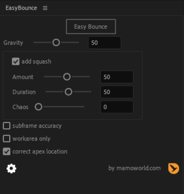 AE实用脚本插件工具英文版简易弹跳挤压变形MG动画EasyBounce Pro 商务/设计服务 设计素材/源文件 原图主图