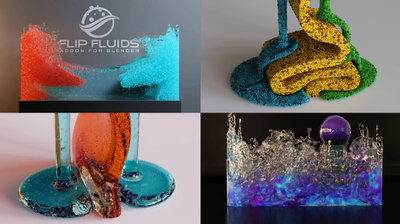 Blender 流体模拟插件 FLIP Fluids中文汉化插件WIN/MAC脚本预设