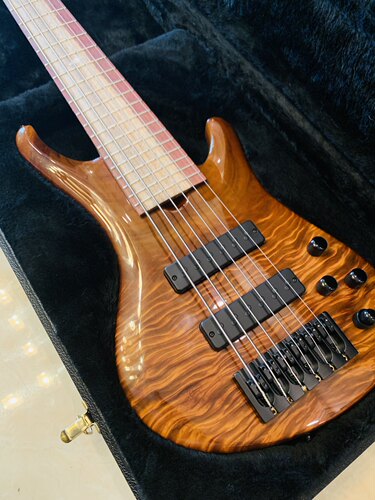 【已售】Roscoe Custom LG3006 bass 贝斯 稀有Flame Koa贴面