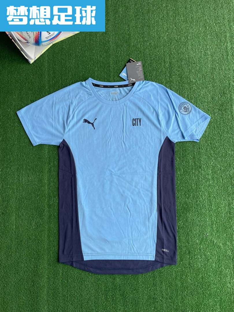 曼彻斯特城2021球员版短袖训练