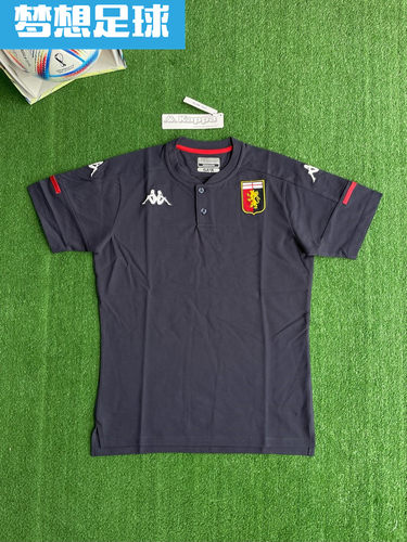 热那亚球员版休闲短袖POLO