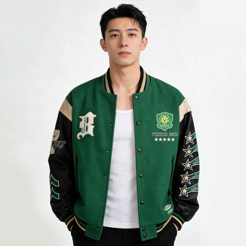 北京国安2025中国足协杯夺冠纪念棒球服冠军夹克夺冠纪念外套夹克