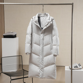 羽绒被白鸭绒男子中长款 巨厚行走 户外保暖防风羽绒服 尾货 库存