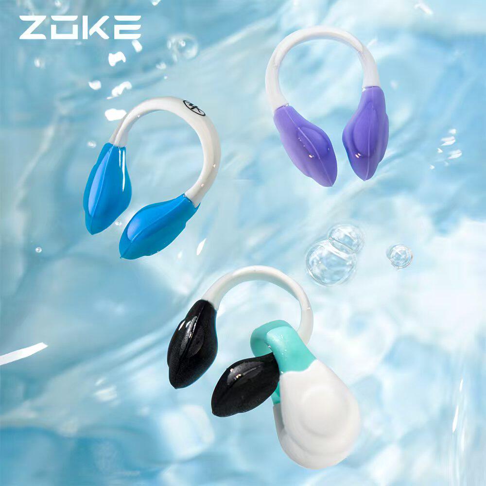 zoke洲克鼻夹连线耳塞套装游泳潜水洗澡防水防呛配件不隔音专业
