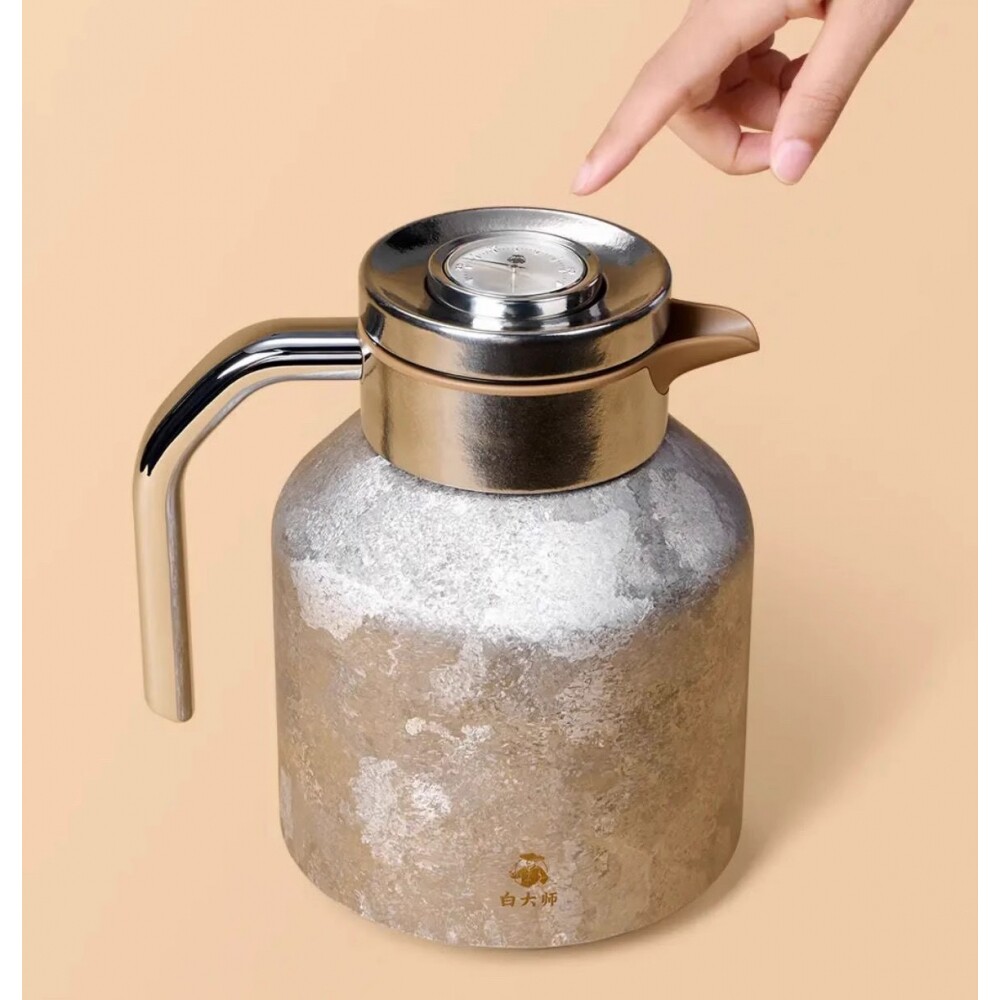 白大师钛壶岁月礼盒套装机械显温焖茶壶保温壶闷茶壶泡茶壶焖泡壶