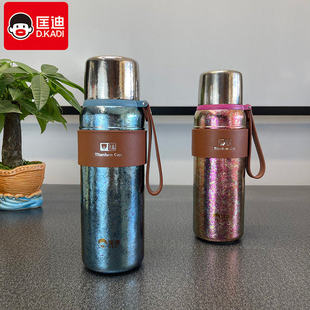 匡迪纯钛保温杯焖茶杯男女高档养生杯大容量茶水分离泡茶杯水杯子