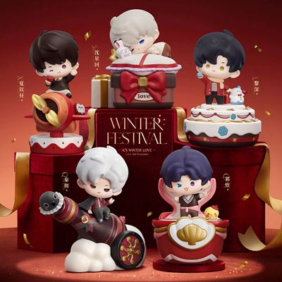 【现货代购】肯德基恋与深空联动周边萌萌庆典玩具爱意深空镭射票