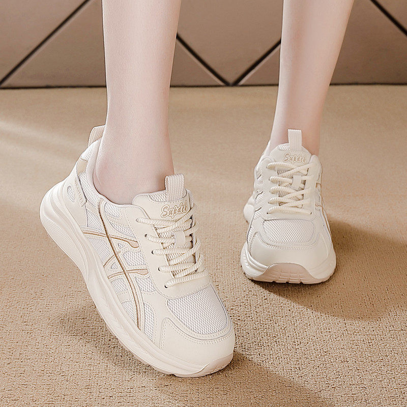 老爹鞋女显脚小2026春季新款鞋子厚底软底女款小白鞋运动鞋休闲鞋
