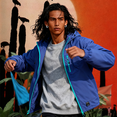 棉服冬季防风冲锋衣情侣加绒加厚