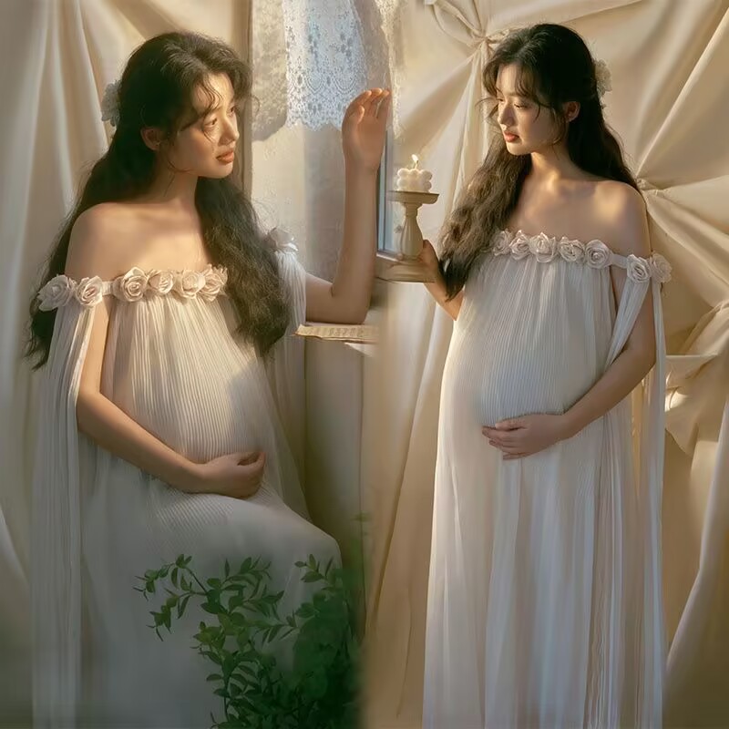 拍照服装可爱孕妈摄影拍照休闲服