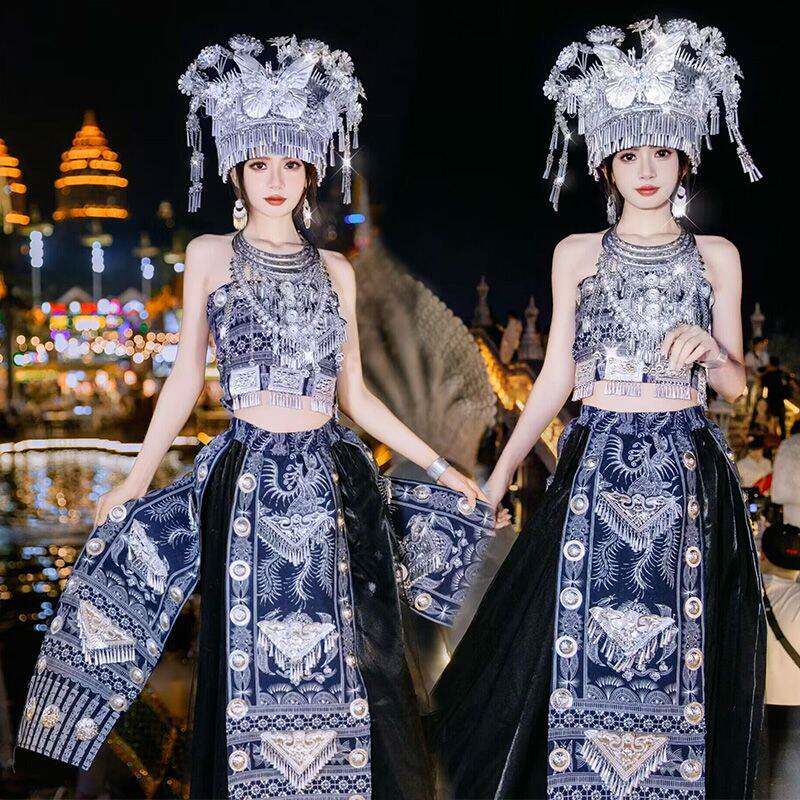 影楼新款民族写真服装女苗疆风情