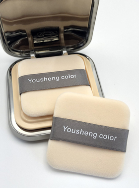 KIKO粉饼粉扑定妆双面加厚化妆植绒干粉扑替换干湿两用美容薄款