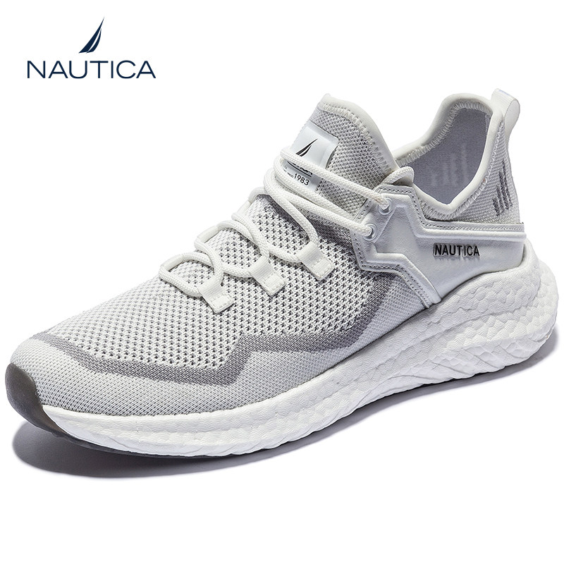 nautica/诺帝卡男鞋品牌正品跑步鞋男网面透气缓震防滑跑鞋运动鞋