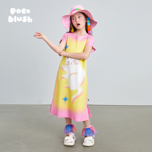 pocoblush星空下的小猫连衣裙