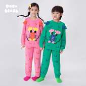 pocoblush原创设计蛰龙惊眠·毛织家居服儿童男童秋冬款 女童睡衣