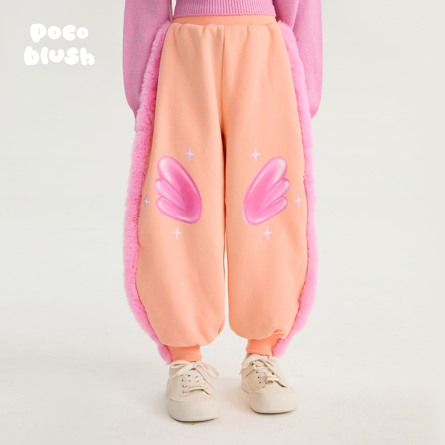 【天鹅的翅膀】加绒运动裤女童